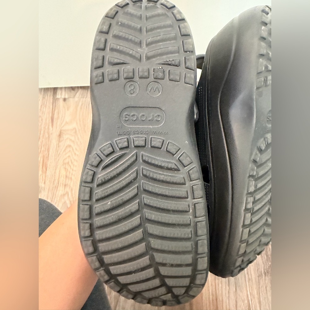 CROCS Black High Platform Clogs - image 5